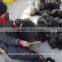 yak tail with skin, natural white/black color