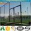 3 ft chain link diamond-mesh fence 3 way corner