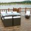 rattan table and chair sets for restaurant/garden
