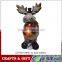 Resin Christmas Deer Figurines With Light
