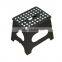 Black Plastic Folding Step Stool for Kids