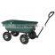 GDC-01 650LB Dumper Wagon Carrier Wheel Barrow Air Tires Garden Dump Cart