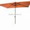 Outdoor Used Rectangular Solar Powered LED Lighted Patio Umbrella