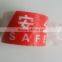 Red and White OEM printing PE Warning tapes with Non- Adhesive