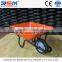 Galvanized Steel Tray WheelBarrow WB3800 South africa tanzania agriculture tools 13" solid wheel