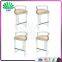 New Design Acrylic Leisure Chair Tall Plexiglass Chair Lucite Bar Stool With Backrest