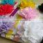 beautiful and lovely lace flowers pearl center for baby girl's