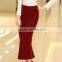 latest lady Pencil short Skirt in Jersey/Split step skirt