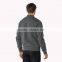 young men stylish fashion plain dark gray zip fleece sweat jacket without hood