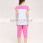 2016 fashion dress leisure short sleeves t shirt children's suit of clithes for little girls