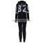 OEM customized fashion adult number printed front zipper onesie