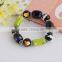 Handmade Small Cooper Beads Wraps Leather Bracelets Mens Halloween Metal Beads Leather Braid Bracelets for 2016 Promotional Gift