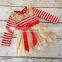 Long sleeve dress red and white stripe with sequin collar with red waistabnd christmas fancy dress