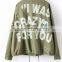 Runwaylover EY1004C Fashion Women Custom Made Printed Sublimation Bomber Jacket