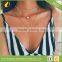 Whosales Crystal Pendant Three Layers of Pearl Collarbone Chain Necklace