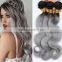  china market two tone colored Brazilian hair weave , ombre hair