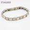 Eco-friendly Zinc White Gold Magnetic Bracelet For Ladies