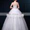 New Korean Style Lace Strapless Floor Length Plus Size White Bride Wedding Dress