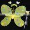 GIRLS BUTTERFLY FAIRY WINGS WITH DRESS UP SET FGWG-1080