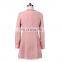 New Arrival Round Collar Double Breasted Medium Long Winter Coats