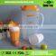 Latest modern design plastic milk jug with cups 2L