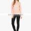 In stock factory wholesale long sleeve t shirt in bulk lace blank t shirt
