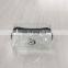 Special design nice service black logo transparent zipper bag