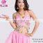 S-3012 Wholesale Cheap Shiny Cloth Hot Selling Hanging Coin Belly Dance Top Clothes