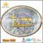 2016 Popular zinc alloy cheap promotional custom round belt buckle