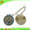 High quality metal stamped gold plated engraved police metal badge