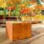 Outdoor Decorative Square Garden Corten Steel Planter