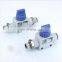 Finger Valve Thread with Exhaust Plastic Insert 4-12mm Trachea Blue Button Cap