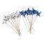 OEM Lot of Colorful Foil Windmill Fruit Sticks Food Sticks Cupcake Decoration