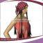 fashionable hat with fake long micro braid hair wig attached