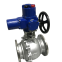 Electric actuator floating ball valve