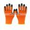 Liquid-Proof Double-Coated/Dipped Natural Latex Rubber Work Gloves 13-Gauge Seamless Nylon, Large glove