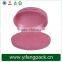 Customized decorative pink velvet large cardboard round gift box