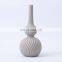 2021 Nordic Minimalism Ceramic Handcraft Matte Porcelain Grey Gourd Vase for Flower Arrangement