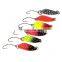 3g 28mm spoon lure trout  hard sequin fishing lure with single hook  for Fresh Water Bass Pike Fishing