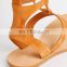 women suede upper flat shoes ladies lace up closure sandals shoes or flat shape can be customized