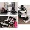 2020 New Design Corner Dressing Table with Drawers  LED Mirror Room Dresser