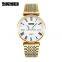 SKMEI 9105 Plated Couple Watch Brand Stainless Steel Quartz Luxury Women Men Double Pair Golden Alloy Unisex 2018 CN;GUA Skmb04
