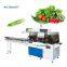 Horizontal Automatic Tomato Fresh Vegetable With Tray Pillow Packing Machine