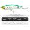JOHNCOO New 100MM 18G Rear Weighted 3D Eyes Topwater Pencil Lure