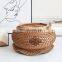 Hot Sale Rattan Weave Round Storage Basket,Creative Handcrafted Wicker Bowl Basket Handmade basket Vietnam Supplier