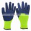 Mens wholesale industrial high visibility large thermal latex coated gloves