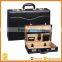 Black Professional Hard Business Briefcase, Locking Laptop Hard side Attache Case,leather laptop storage case