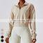Custom Activewear Breathable Running Tops Workout Wear Full Zip Long Sleeve Gym Fitness Jackets Yoga Jacket For Women