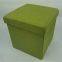 Linen Foldable Storage Ottoman