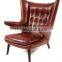 hans wegner PAPA bear chair,bauhaus leather chair